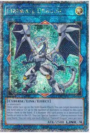 YuGiOh Trading Card Game 25th Anniversary Quarter Century Secret Rare Firewall Dragon TN23-EN008