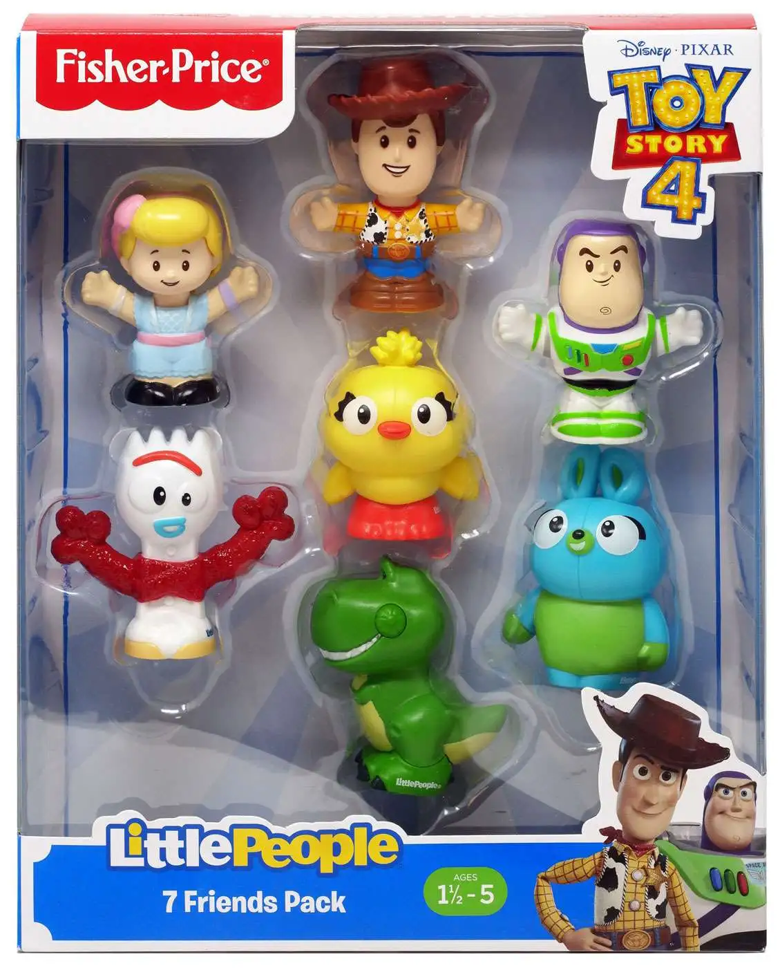 Disney Toy Story 4 Mini Figures Mattel Woody Buzz Forky Rex Bo Peep Lot of 5 NEW 