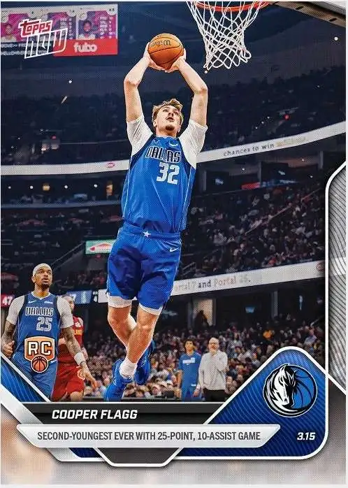 NBA Dallas Mavericks 2025-26 NOW Basketball Cooper Flagg #207 [Rookies]