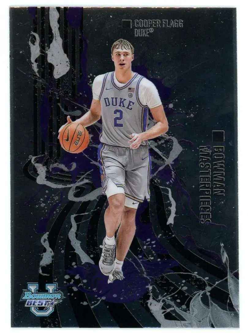 NCAA 2024-25 Bowman University Best Basketball Bowman Masterpieces Cooper Flagg BM-1