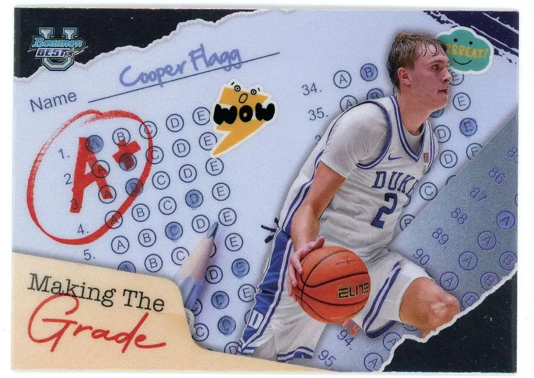 NCAA 2024-25 Bowman University Best Basketball Making The Grade Cooper Flagg MG-1