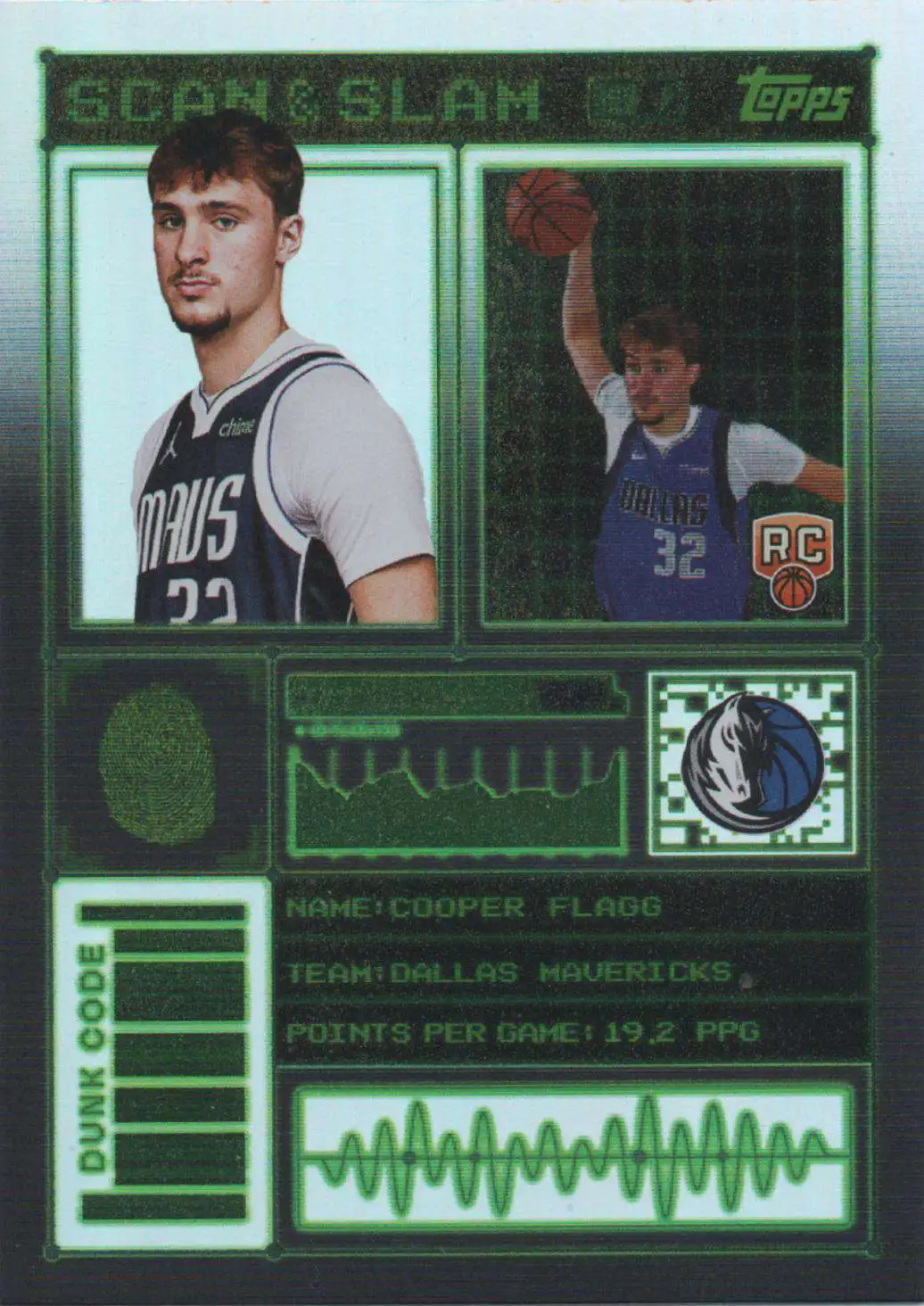 NBA 2025-26 Topps Chrome Scan and Slam Cooper Flagg SS-26 [Rookie]