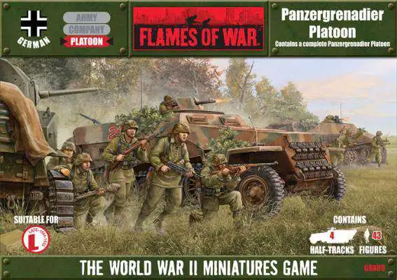 Flames of War Germans Boxed Set Panzergrenadier Platoon (Late) Miniatures GBX09