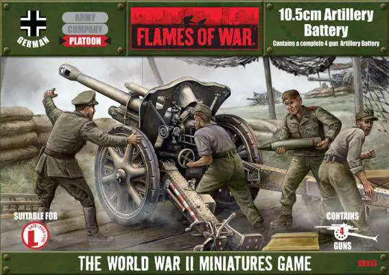 Flames of War Germans Boxed Set Artillery Battery Miniatures GBX13