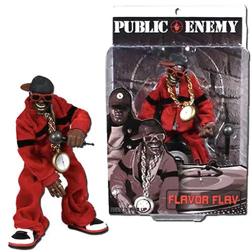 Public Enemy Rap Stars Flava Flav Action Figure Mezco Toyz - ToyWiz