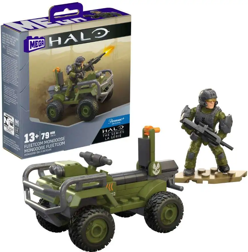 Mega Bloks Halo FLEETCOM Mongoose Set