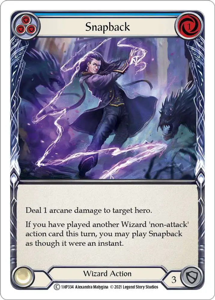 Flesh and Blood Trading Card Game History Pack 1 Common Snapback #1HP334 [Blue]