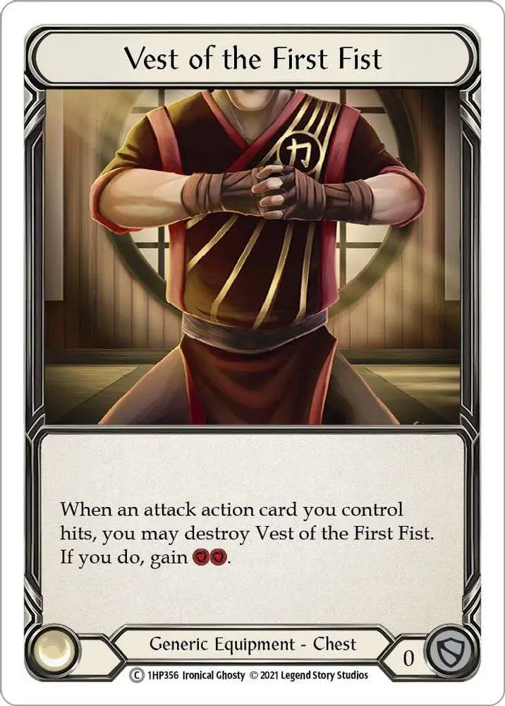 Flesh and Blood Trading Card Game History Pack 1 Common Vest of the First Fist #1HP356