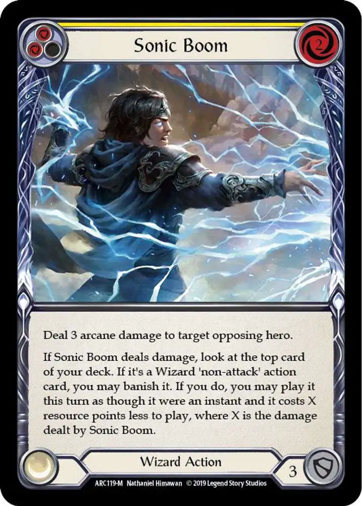 Flesh and Blood Trading Card Game Arcane Rising Majestic Sonic Boom ARC119