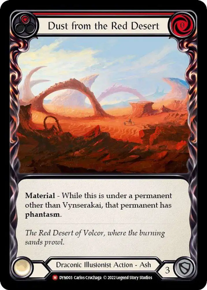 Flesh and Blood Trading Card Game Dynasty Single Card Majestic Dust from the Red Desert DYN003 - ToyWiz Flesh and Blood Trading Card Game Dynasty Single Card Majestic Dust from the Red Desert DYN003 - ToyWiz