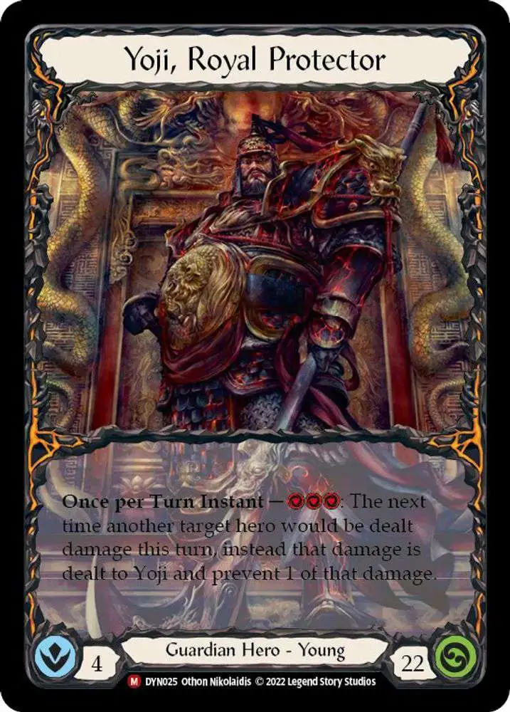 Flesh and Blood Trading Card Game Dynasty Majestic Yoji, Royal Protector DYN025