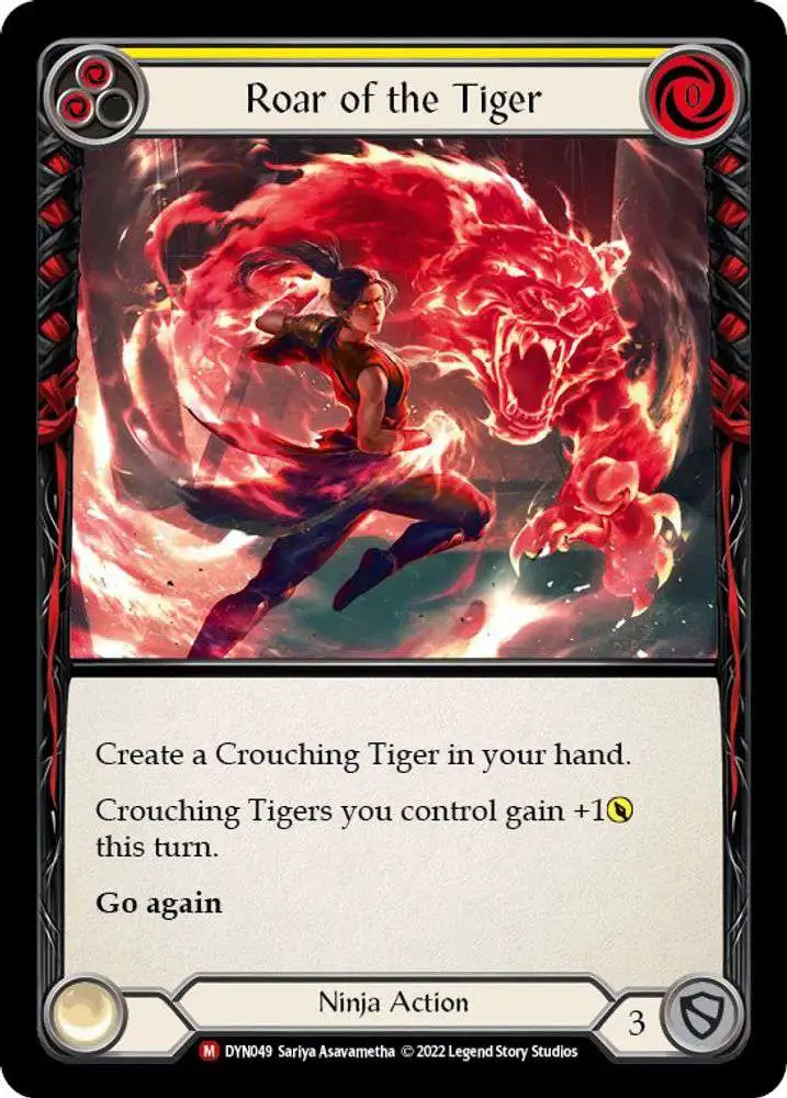 Flesh and Blood Trading Card Game Dynasty Single Card Majestic Roar of the  Tiger DYN049 - ToyWiz