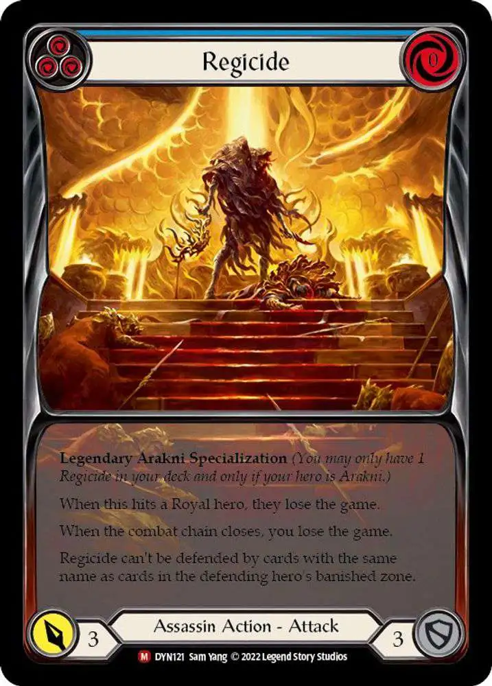 Flesh and Blood Trading Card Game Dynasty Single Card Majestic Regicide DYN121 Extended Art - ToyWiz Flesh and Blood Trading Card Game Dynasty Single Card Majestic Regicide DYN121 Extended Art - ToyWiz