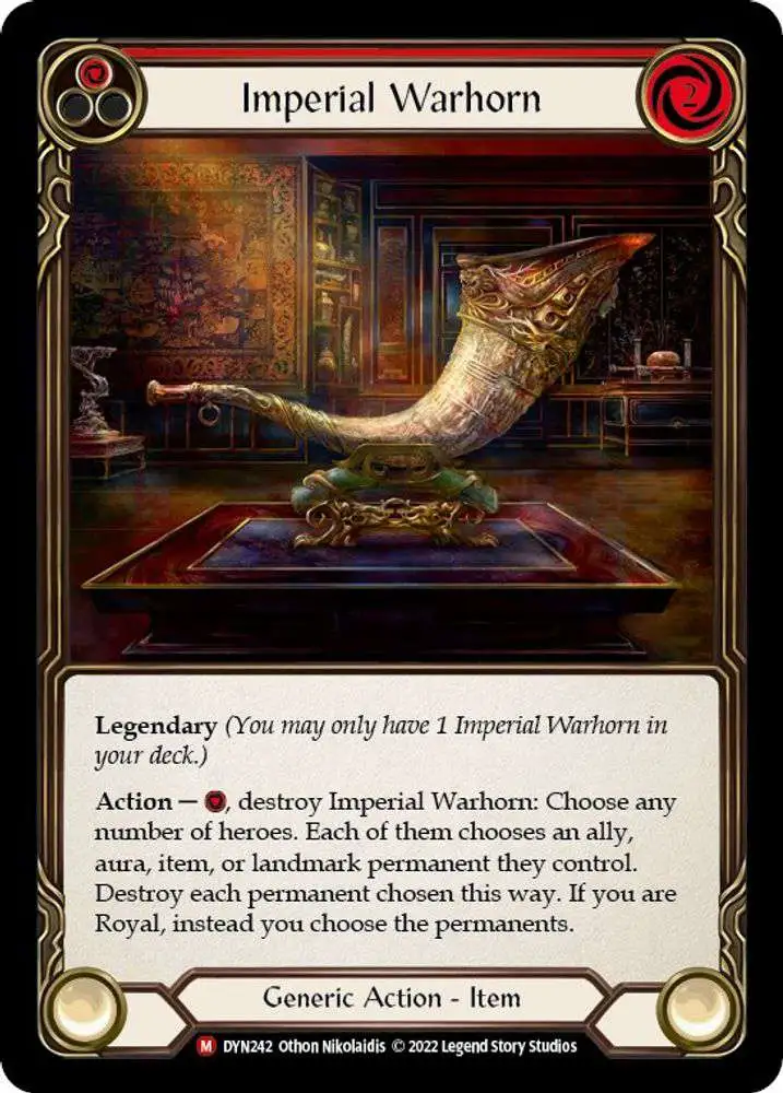 Flesh and Blood Trading Card Game Dynasty Majestic Imperial Warhorn DYN242