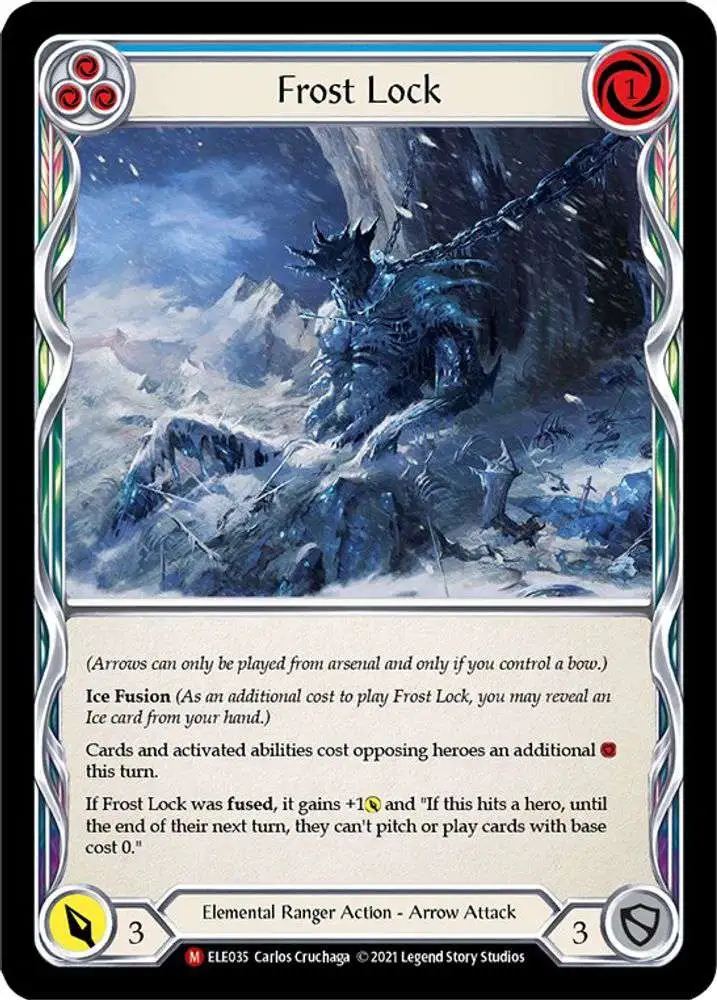 Flesh and Blood Trading Card Game Tales of Aria Single Card Majestic Frost Lock ELE035 - ToyWiz Flesh and Blood Trading Card Game Tales of Aria Single Card Majestic Frost Lock ELE035 - ToyWiz