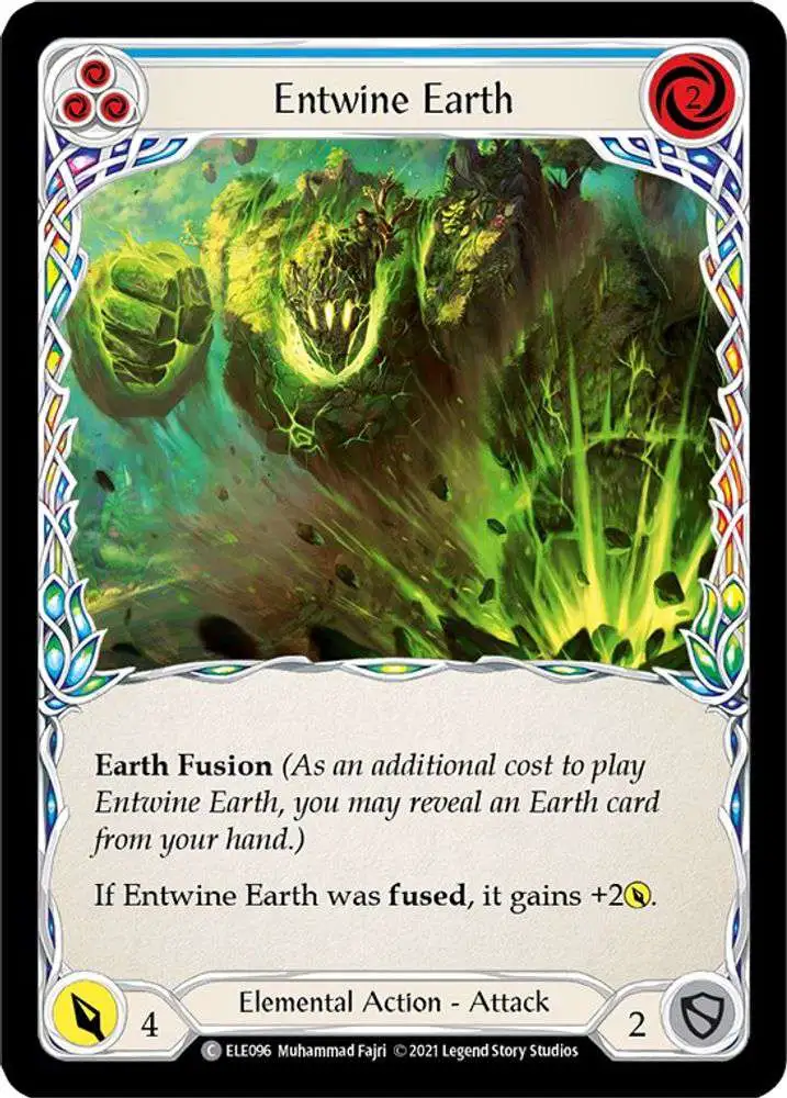 mtg entwine cards Flesh and Blood Trading Card Game Tales of Aria Single Card Common Entwine  Earth ELE096 Blue