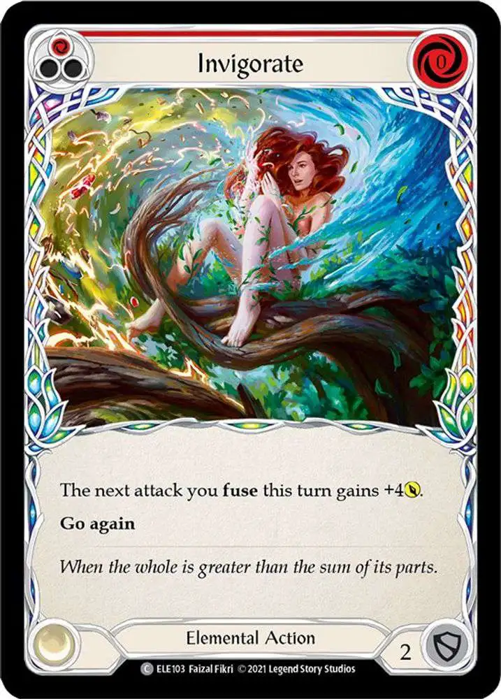 Flesh and Blood Trading Card Game Tales of Aria Common Invigorate ELE103  [Red]