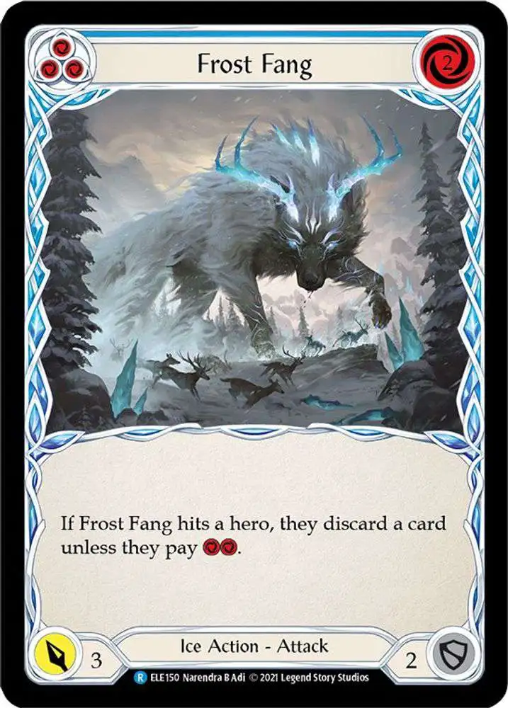 Flesh and Blood Trading Card Game Tales of Aria Rare Frost Fang ELE150 [Blue]