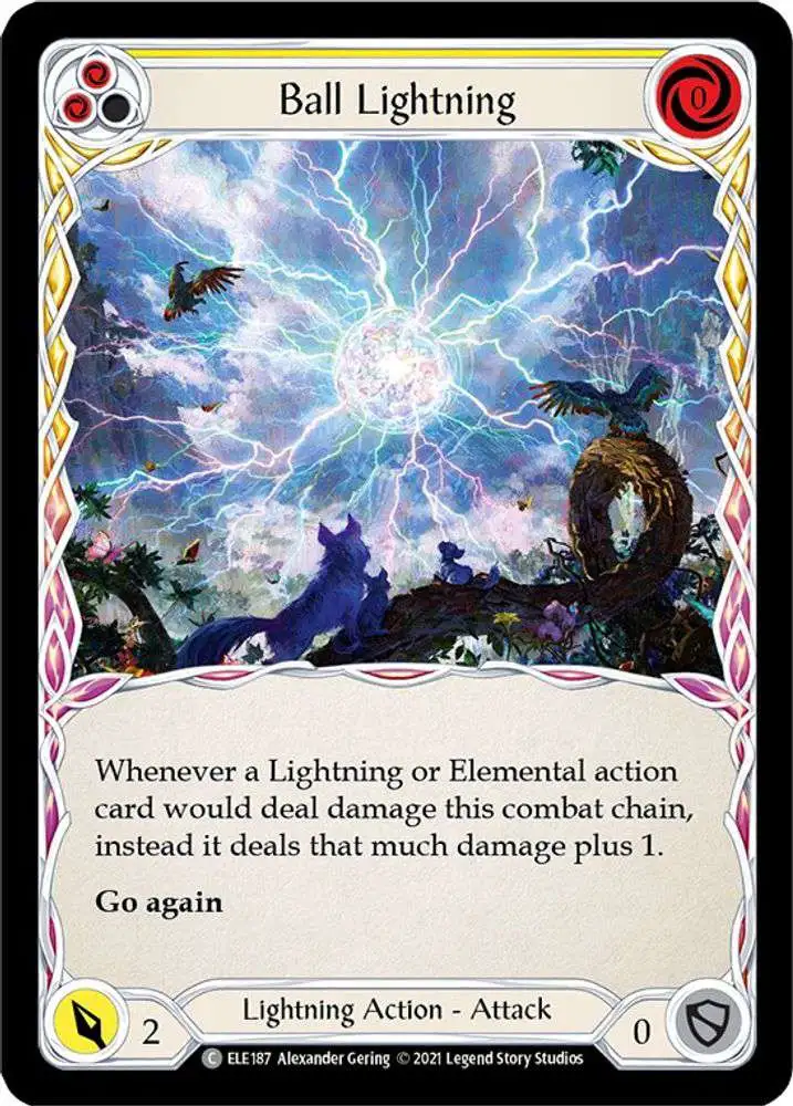 Flesh and Blood Trading Card Game Tales of Aria Common Ball Lightning ELE187 [Yellow]