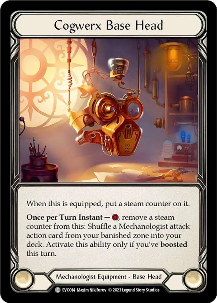 Flesh and Blood Trading Card Game Bright Lights Common Cogwerx Base Head EVO014