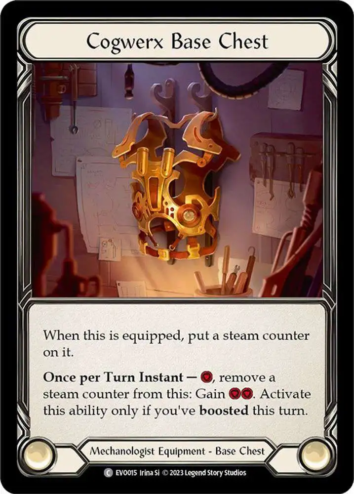 Flesh and Blood Trading Card Game Bright Lights Common Cogwerx Base Chest EVO015