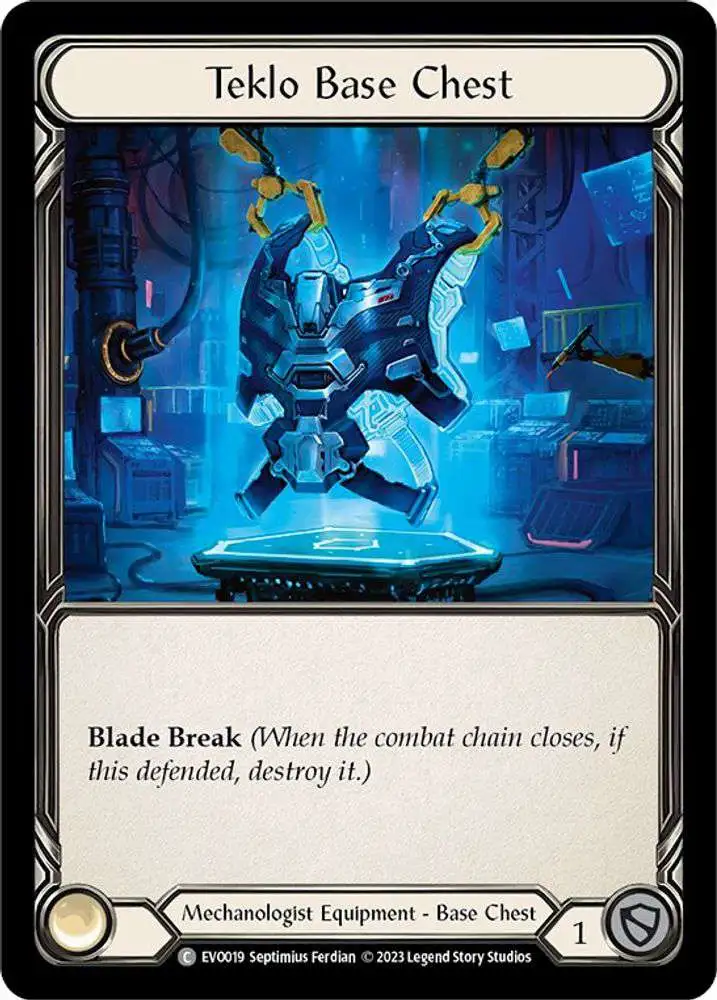 Flesh and Blood Trading Card Game Bright Lights Common Teklo Base Chest EVO019