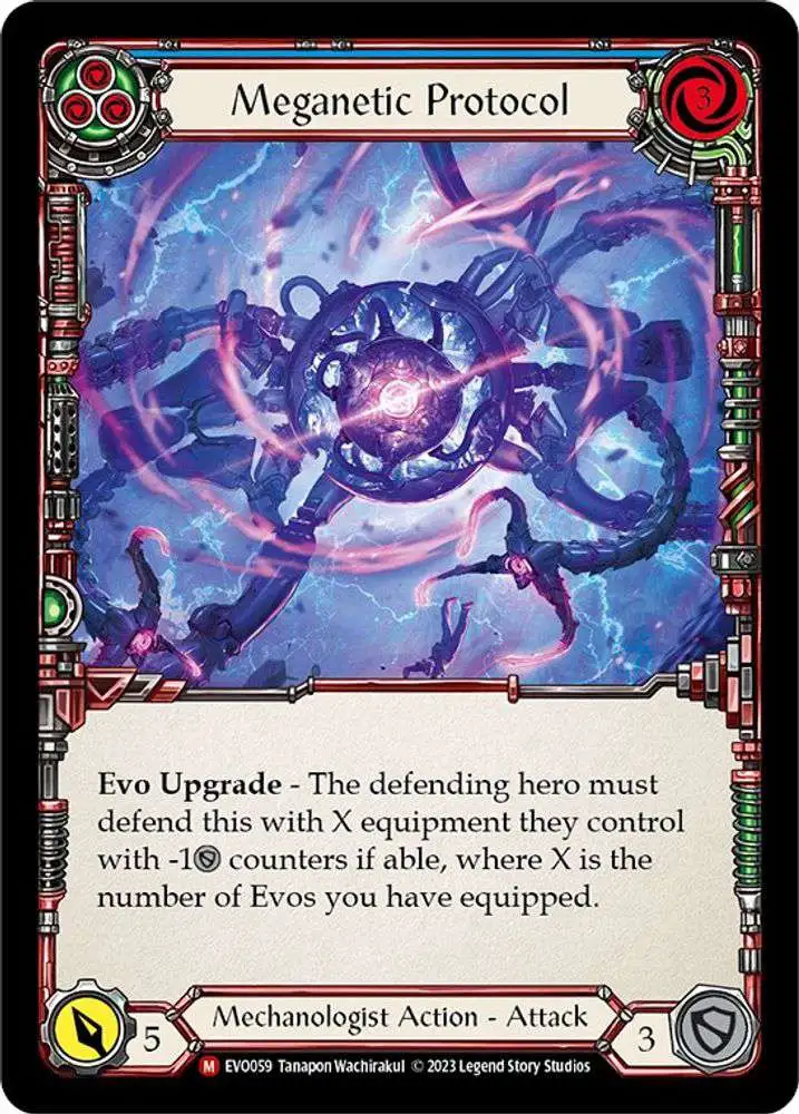 Flesh and Blood Trading Card Game Bright Lights Majestic Meganetic Protocol EVO059