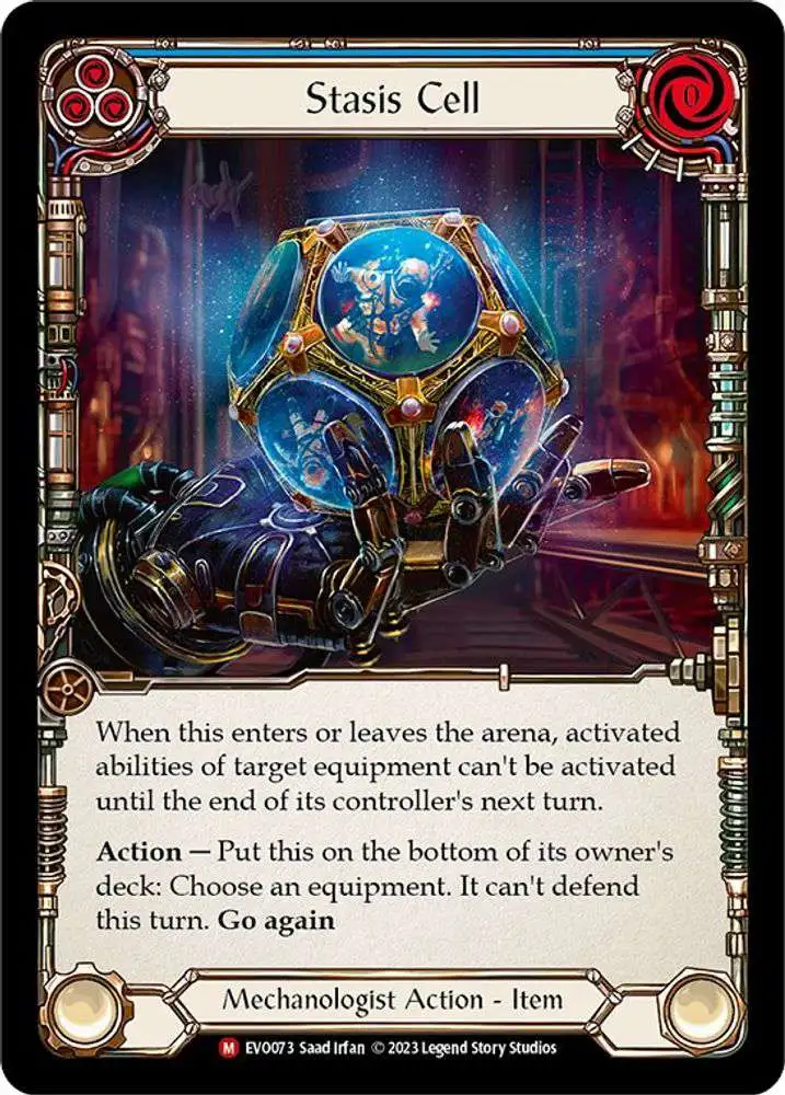 Flesh and Blood Trading Card Game Bright Lights Majestic Stasis Cell EVO073