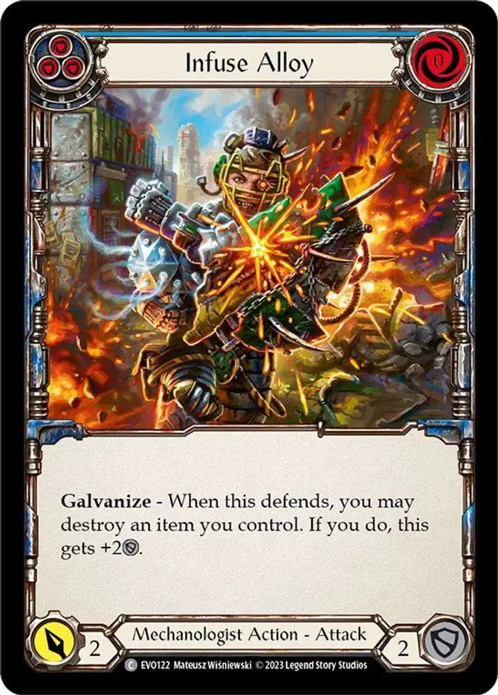 Flesh and Blood Trading Card Game Bright Lights Common Infuse Alloy EVO122 [Blue]