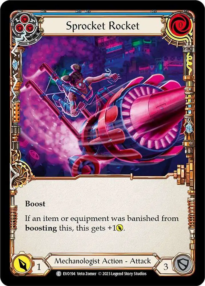 Flesh and Blood Trading Card Game Bright Lights Common Sprocket Rocket EVO194 [Blue]