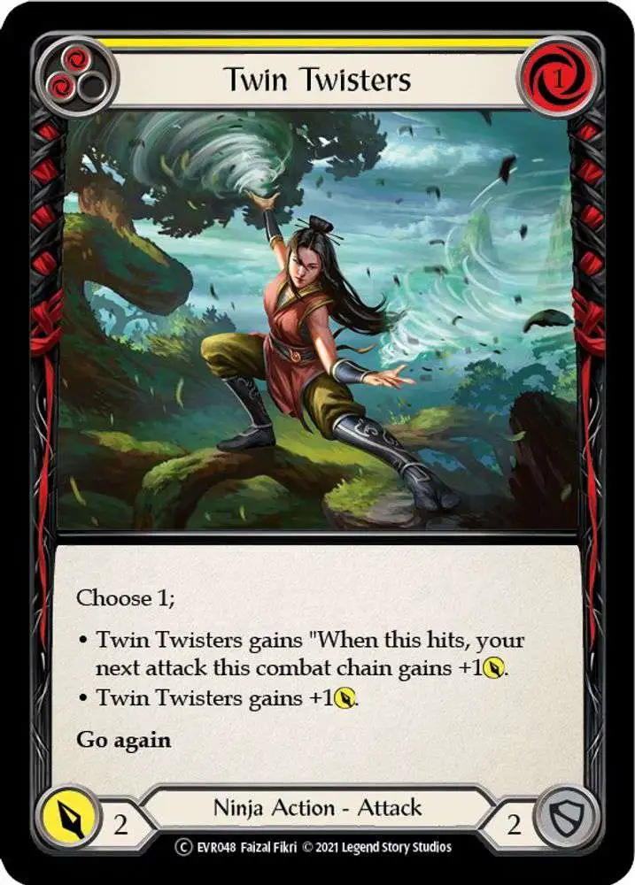 Flesh and Blood Trading Card Game Everfest Common Twin Twisters EVR048 [Yellow]