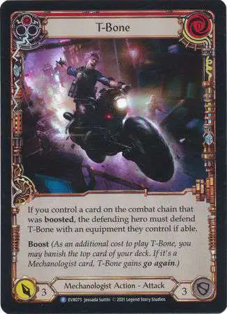 Flesh and Blood Trading Card Game Everfest Rare T-Bone (Rainbow Foil) EVR073 [Red]