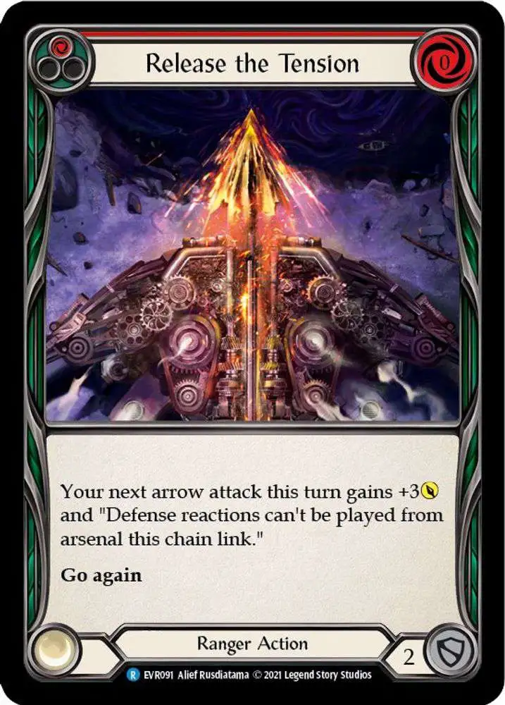 Flesh and Blood Trading Card Game Everfest Rare Release the Tension EVR091 [Red]