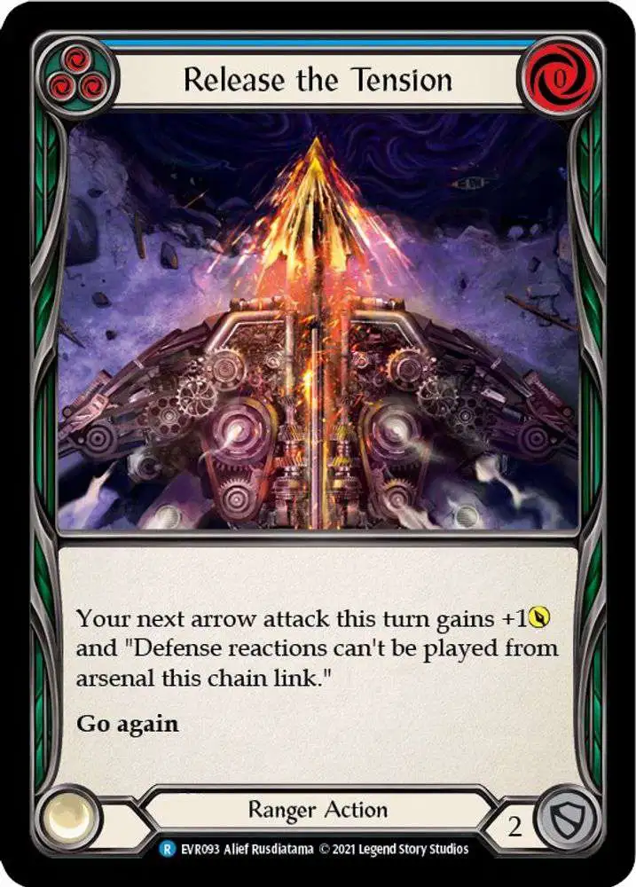 Flesh and Blood Trading Card Game Everfest Rare Release the Tension EVR093 [Blue]