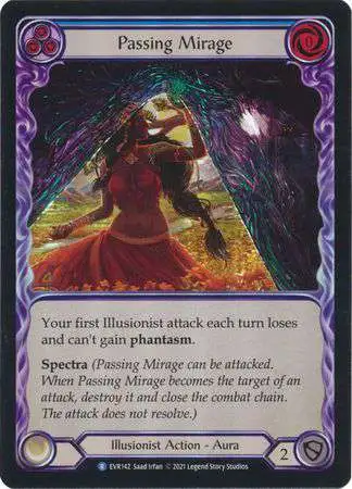 Flesh and Blood Trading Card Game Everfest Rare Passing Mirage (Rainbow Foil) EVR142