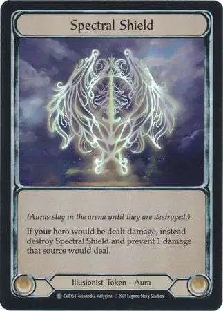 Flesh and Blood Trading Card Game Everfest Common Spectral Shield (Rainbow Foil) EVR153