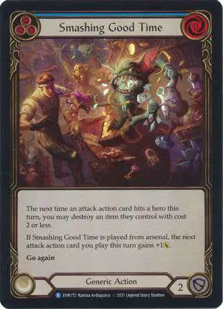 Flesh and Blood Trading Card Game Everfest Rare Smashing Good Time (Rainbow Foil) EVR172 [Blue]