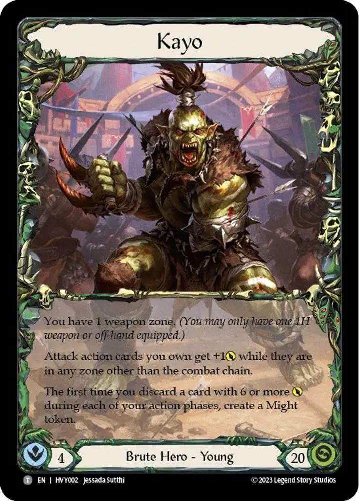 Flesh and Blood Trading Card Game Heavy Hitters Single Card Token