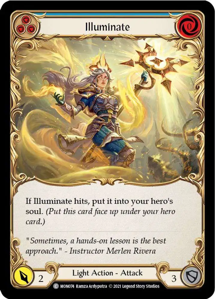Flesh and Blood Trading Card Game Monarch Common Illuminate MON074 [Blue]