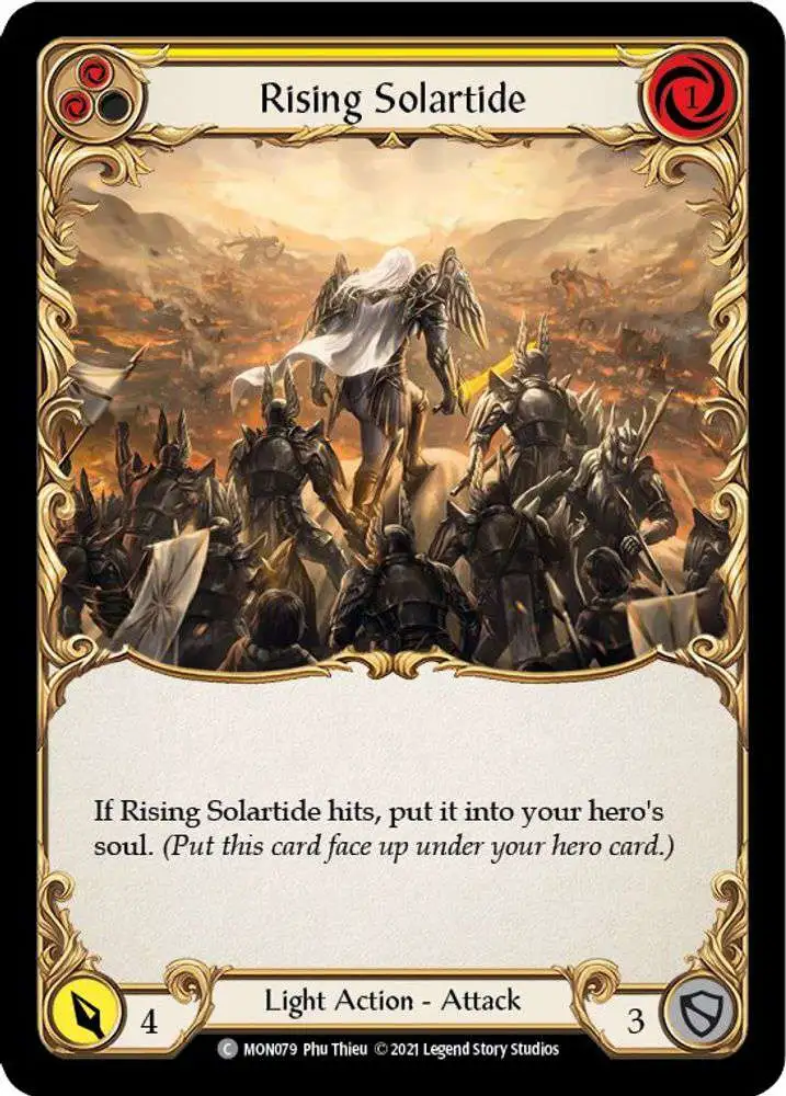 Flesh and Blood Trading Card Game Monarch Common Rising Solartide MON079 [Yellow]