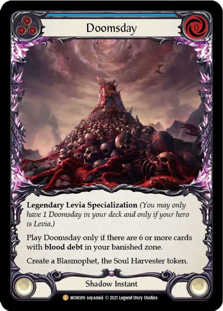 Flesh and Blood Trading Card Game Monarch Legendary Doomsday MON189