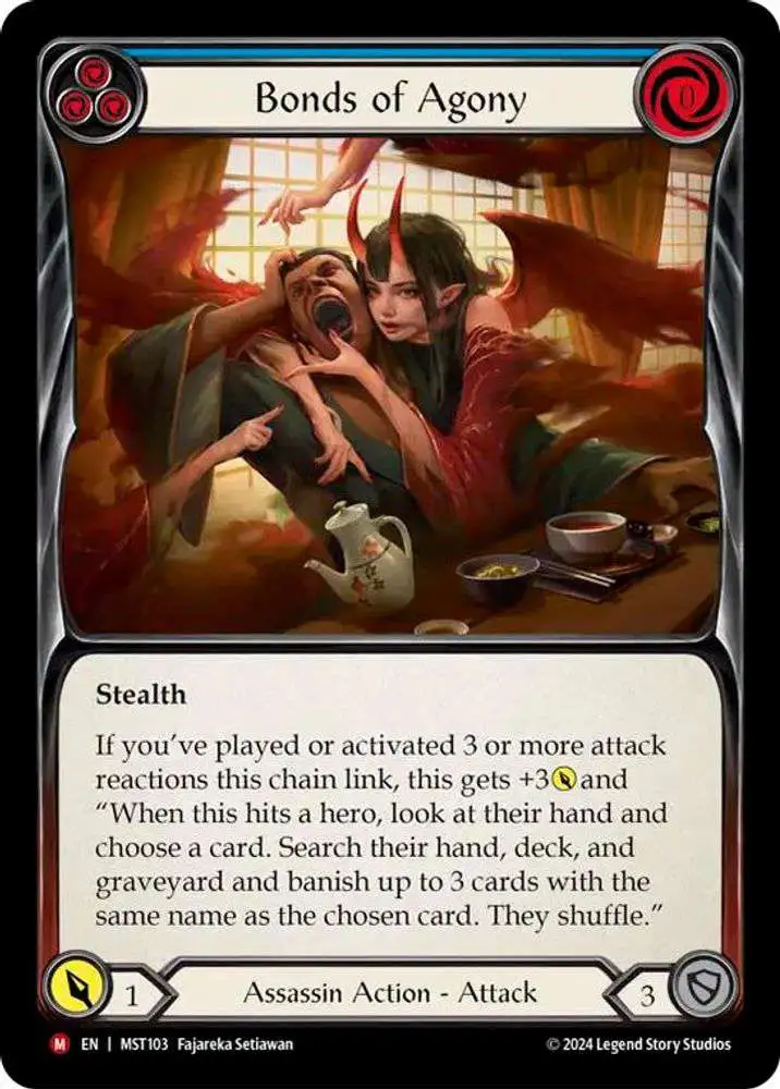 flesh and blood card search Flesh and Blood Trading Card Game Part the Mistveil Single Card Majestic  Bonds of Agony MST103