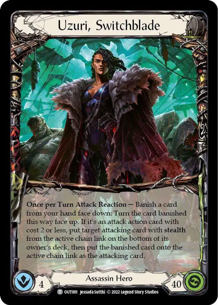 Flesh and Blood Trading Card Game Outsiders Token Uzuri, Switchblade OUT001