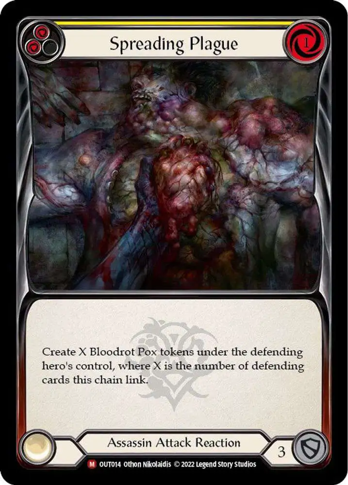 Flesh and Blood Trading Card Game Outsiders Single Card Majestic Spreading  Plague OUT014 - ToyWiz