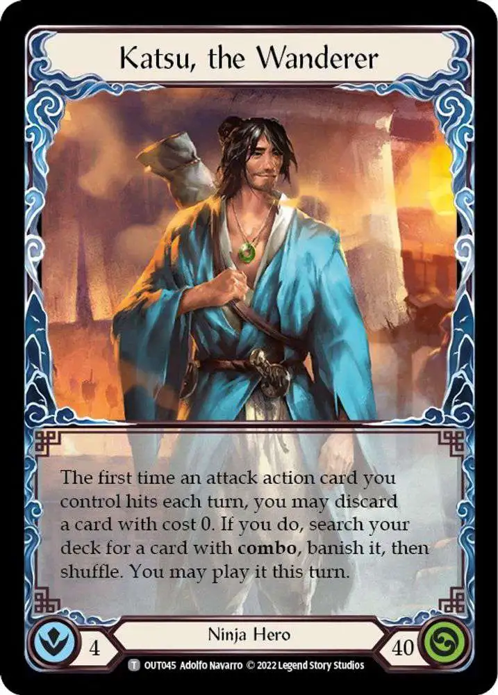 Flesh and Blood Trading Card Game Outsiders Token Katsu, the Wanderer OUT045