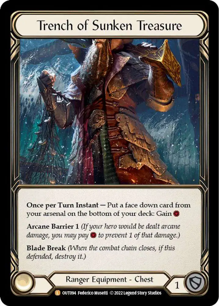Flesh and Blood Trading Card Game Outsiders Single Card Legendary Trench of  Sunken Treasure OUT094 - ToyWiz
