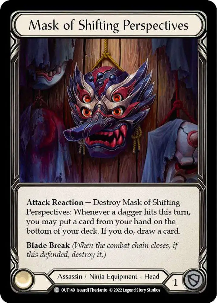 Flesh and Blood Trading Card Game Outsiders Single Card Common Mask of  Shifting Perspectives OUT140 - ToyWiz