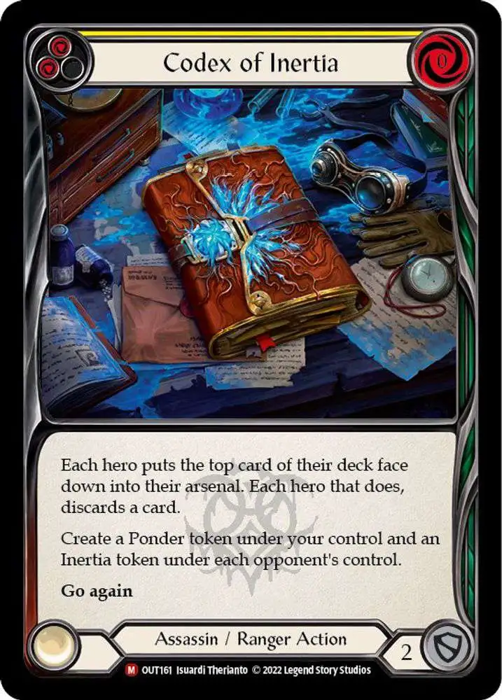 Flesh and Blood Trading Card Game Outsiders Majestic Codex of Inertia OUT161