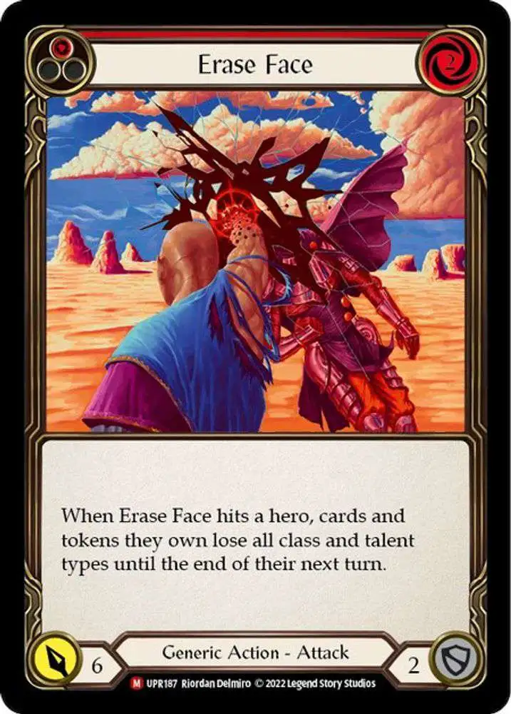 Flesh and Blood Trading Card Game Uprising Majestic Erase Face UPR187