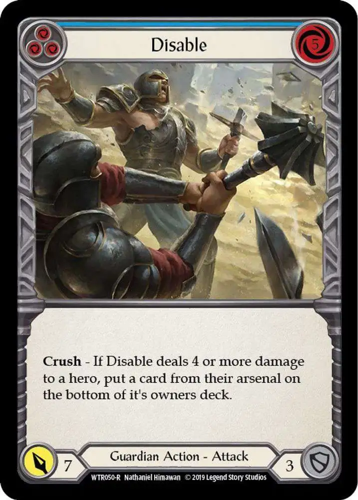 Flesh and Blood Trading Card Game Welcome to Rathe Rare Disable WTR050 [Blue]